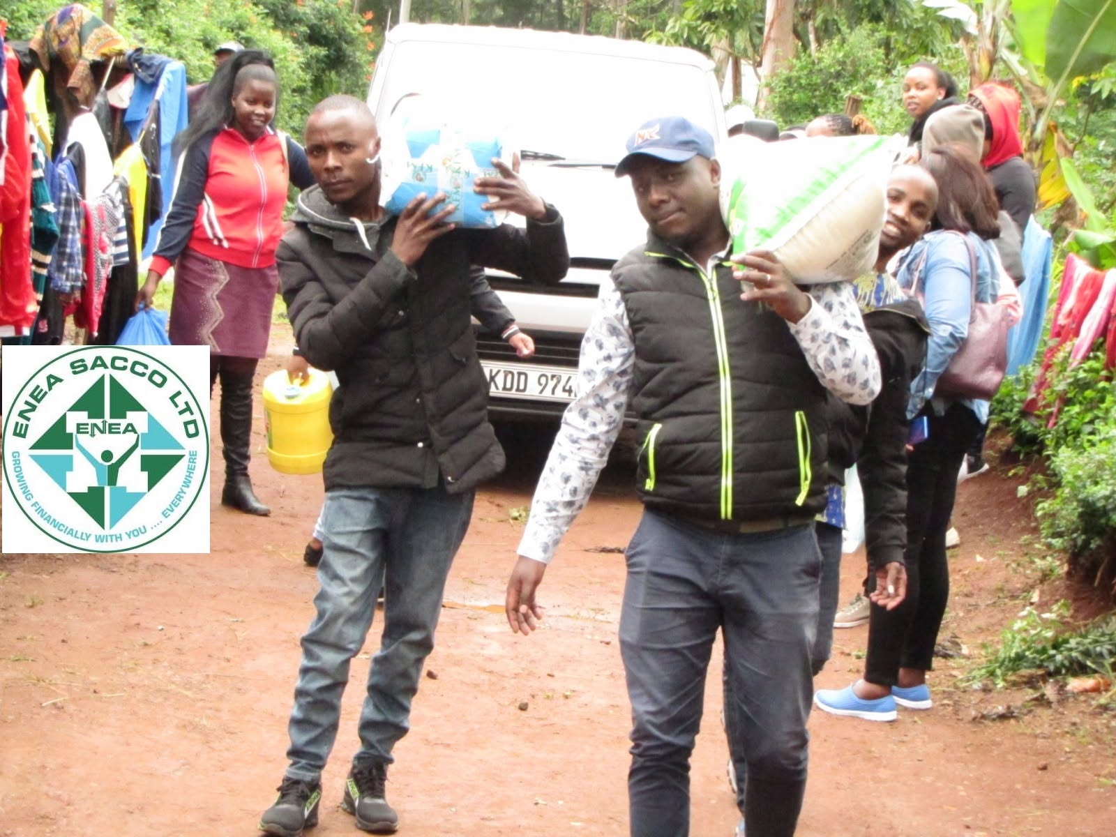 Community members taking part in an ENEA SACCO outreach activity